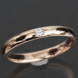 Harry Winston Diamond Ring No 16.5 18K Pink Gold Box And Paper Bag E1912